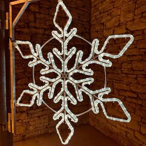 DecoLED LED světelná vločka pr. 80 cm, ledově bílá D107S1 obraz