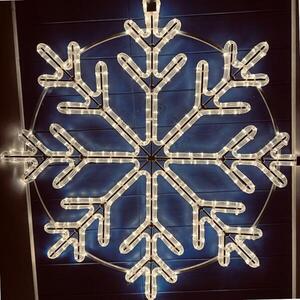 DecoLED LED světelná vločka, závěsná, pr. 100 cm, teple bílá obraz
