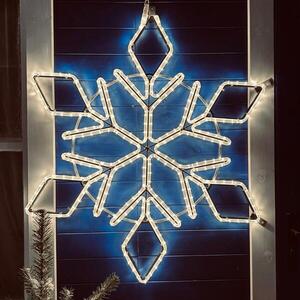 DecoLED LED světelná vločka, závěsná, pr. 100cm, teple bílá obraz