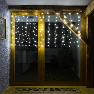 DecoLED LED světelná záclona HOBBY LINE - 2x1m, ledově bílá, 100 diod obraz