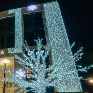 DecoLED LED světelná záclona, 1x5 m, ledově bílá, 500 diod, IP67 obraz