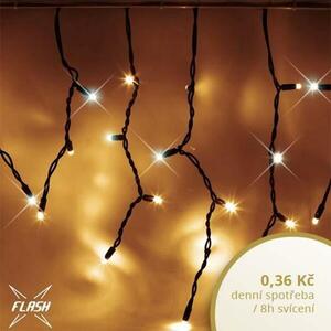 DecoLED LED světelné krápníky, FLASH, 3x0, 5m, teple bílá, 114 diod, IP67 IFNX1305W obraz