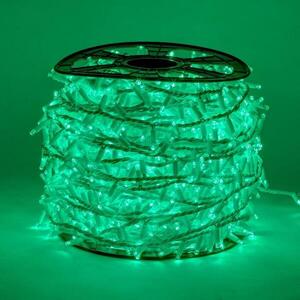 DecoLED LED světelný řetěz - 100m, 2000 zelených diod, bílý kabel obraz