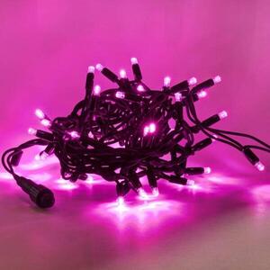 DecoLED LED světelný řetěz 5 m, růžová, 50 diod, IP67 obraz