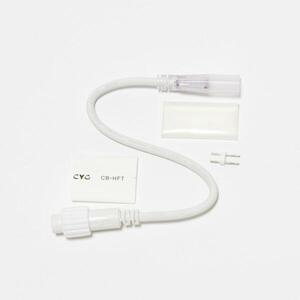 DecoLED Prodlužovací kabel pro dvoustranný LED Neon, IP67, 230V, 25 cm, bílý, samčí 2DN21 obraz