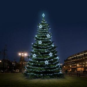 DecoLED LED světelná sada na stromy vysoké 12-14m, ledová bílá s dekory 8EFD13 obraz