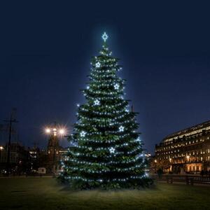 DecoLED LED světelná sada na stromy vysoké 12-14m, ledová bílá s dekory EFD11 obraz