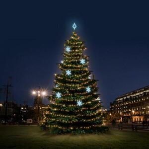 DecoLED LED světelná sada na stromy vysoké 12-14m, teplá bílá s ledově bílými dekory EFD05 obraz