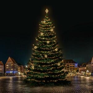 DecoLED LED světelná sada na stromy vysoké 21-23m, teplá bílá s dekory 8EFD14W obraz