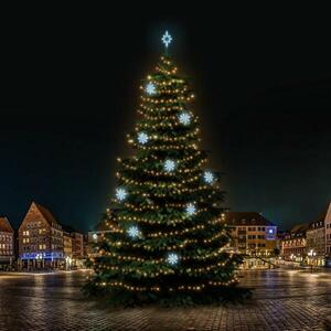 DecoLED LED světelná sada na stromy vysoké 21-23m, teplá bílá s ledově bílými dekory 8EFD08 obraz