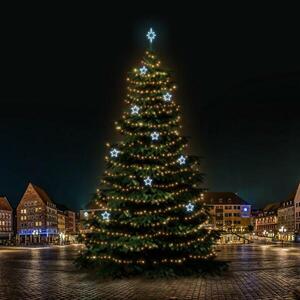DecoLED LED světelná sada na stromy vysoké 21-23m, teplá bílá s ledově bílými dekory 8EFD13 obraz