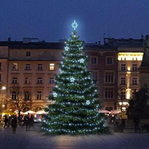 DecoLED LED světelná sada na stromy vysoké 6-8m, ledová bílá s dekory EFD11 obraz