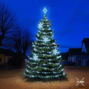 DecoLED LED světelná sada na stromy vysoké 6-8m, ledová bílá s Flash, dekory EFD05 obraz