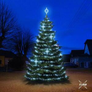 DecoLED LED světelná sada na stromy vysoké 6-8m, ledová bílá s Flash, dekory EFD15S2 obraz