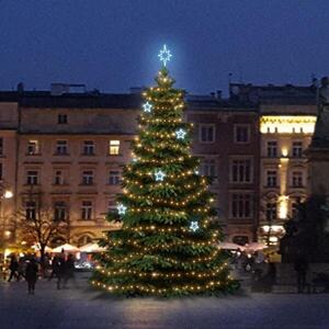 DecoLED LED světelná sada na stromy vysoké 6-8m, teplá bílá s ledově bílými dekory EFD11 obraz