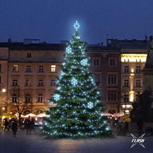 DecoLED LED světelná sada na stromy vysoké 9-11m, ledová bílá s Flash, dekory EFD01 obraz