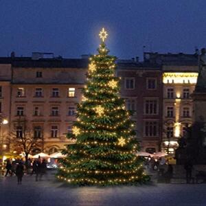 DecoLED LED světelná sada na stromy vysoké 9-11m, teplá bílá s dekory EFD05W obraz