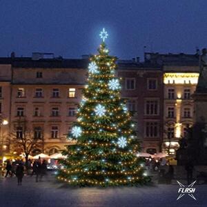 DecoLED LED světelná sada na stromy vysoké 9-11m, teplá bílá s Flash, ledové dekory 8EFD08 obraz