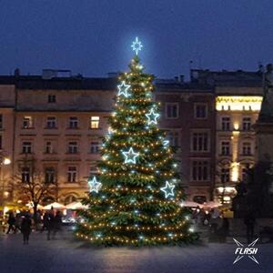 DecoLED LED světelná sada na stromy vysoké 9-11m, teplá bílá s Flash, ledové dekory 8EFD13 obraz
