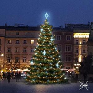 DecoLED LED světelná sada na stromy vysoké 9-11m, teplá bílá s Flash, ledové dekory EFD15S2 obraz