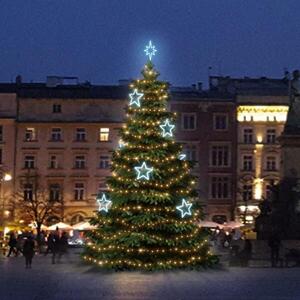 DecoLED LED světelná sada na stromy vysoké 9-11m, teplá bílá s ledově bílými dekory 8EFD13 obraz
