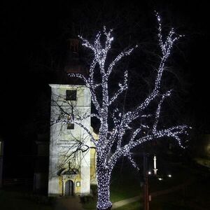 DecoLED LED světelný řetěz 5m, ledově bílá, 60 diod, IP67 obraz