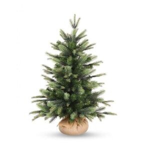DecoLED Umělý vánoční stromek 80 cm, smrček Penny s 2D a 3D jehličím v jutovém obalu obraz