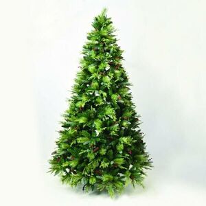 ACA Lighting MONT-BLANC umělý vánoční stromek 180 cm, 2D a 3D jehličí, šišky X161804 obraz