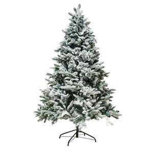 DecoLED Umělý vánoční stromek zasněžený bílý 180 cm, smrček Flock s 2D a 3D jehličím, vč stojánku K064 obraz