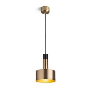 RED - DESIGN RENDL RENDL DIVINA závěsné svítidlo mosaz/dekor černý mramor 230V E27 5W R14260 obraz