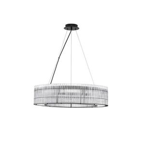 NOVA LUCE závěsné svítidlo BAROK závěsné svítidlo matná černá a čiré sklo 10xG9 9006056 obraz