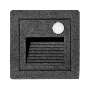 Ecolite SMD venk. schodišťové sv. vč senz, 3W, 4000K, IP44, černá Z01WF/PIR-CR obraz