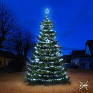 DecoLED LED světelná sada na stromy vysoké 6-8m, ledová bílá s Flash, dekory EFD11 obraz