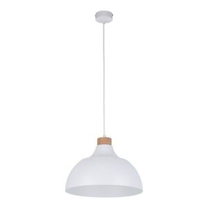 TK Lighting Bílý závěsný lustr Cap pro žárovku E27 TK2070 obraz