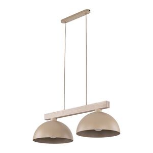 TK Lighting Béžový závěsný lustr Oslo pro žárovku 2x E27 TK11011 obraz