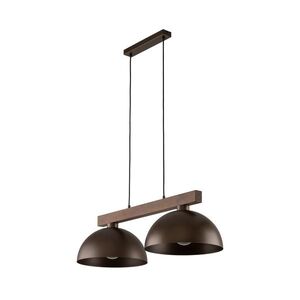 TK Lighting Hnědý závěsný lustr Oslo pro žárovku 2x E27 TK4507 obraz