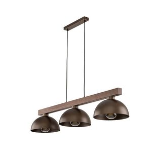 TK Lighting Hnědý závěsný lustr Oslo pro žárovku 3x E27 TK6299 obraz