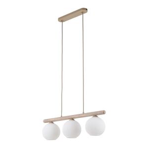 TK Lighting Závěsný lustr Virlo s dekorem dřeva pro žárovku 3x E14 TK11079 obraz