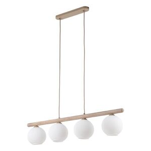 TK Lighting Závěsný lustr Virlo s dekorem dřeva pro žárovku 4x E14 TK11080 obraz