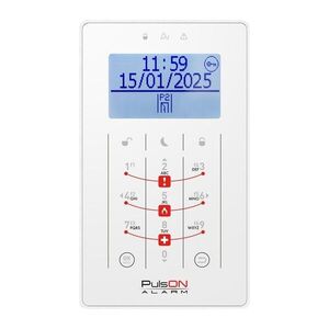 BCS PULSON LCD/S WH Bílá dotyková klávesnice LCD/S PULSON LCD/S WH obraz