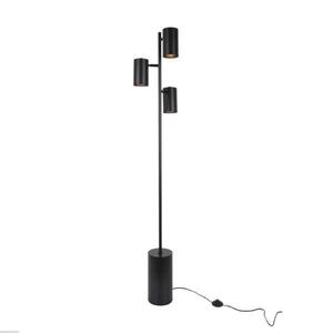 ACA Lighting stojací lampa KENNETH černý kov 3xE27 MF240573 obraz
