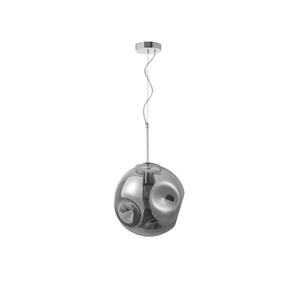 NOVA LUCE závěsné svítidlo MAYAN chromovaný kov kouřové šedé sklo E27 1x12W 230V IP20 bez žárovky 9988103 obraz