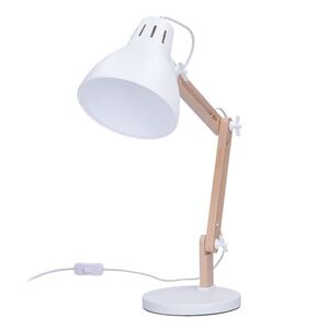 Solight stolní lampa Falun, E27, bílá WO57-W obraz