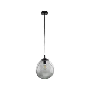 TK Lighting Černý závěsný lustr SOL s kouřovým stínidlem 250mm pro žárovku E27 TK10084 obraz