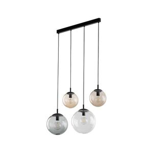 TK Lighting Černý závěsný lustr Esme pro žárovku 4x E27 TK4795 obraz