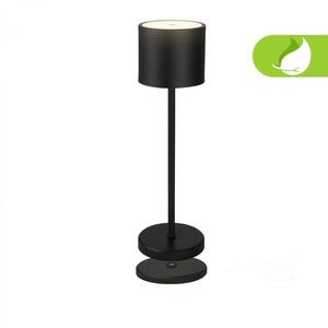 BRILONER Sigo LED stolní lampička bezdrátová IP44, stmívatelné, s nabíjecí základnou, černá 7521015 obraz