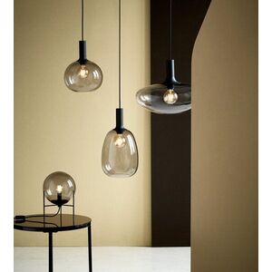 NORDLUX stolní lampa Alton 15W E14 černá kouřová 47645047 obraz