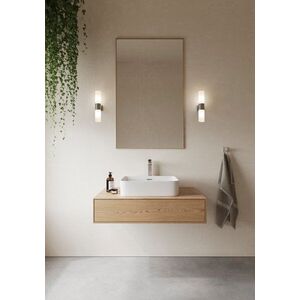 NORDLUX Tangens Double nástěnné svítidlo do koupelny broušená ocel 17141032 obraz