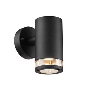 NORDLUX venkovní nástěnné svítidlo Birk 1x28W černá čirá 45521003 obraz
