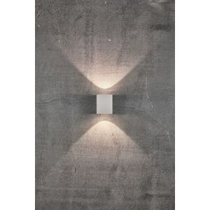 NORDLUX venkovní nástěnné svítidlo Canto Kubi 2 2x6W LED bílá čirá 49711001 obraz